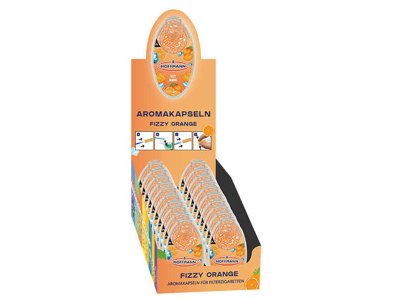 Hoffmann Aromakugeln "Fizzy Orange" (Sprudelnde Orange) 1 Packung mit 100 Kugeln