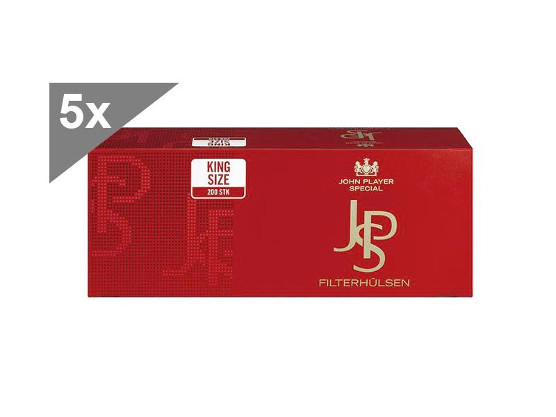 JPS Red, 200 Hülsen, 5er Gebinde